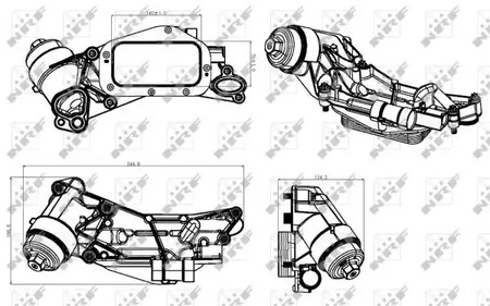 Радиатор масляный NRF 31315
