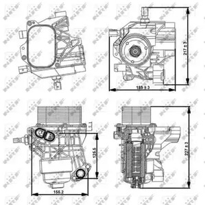 Масляный радиатор NRF 31356