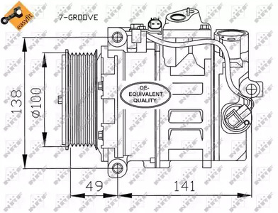 Компрессор кондиционер NRF 32216