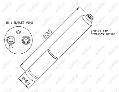 Осушитель кондиционера NRF 33224