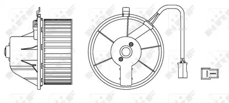 Вентилятор салона NRF 34152