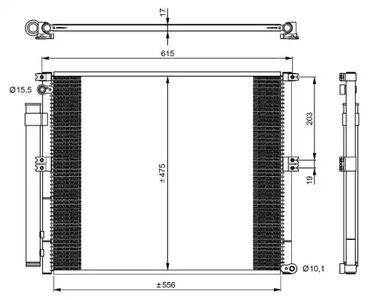Конденсатор кондиционера NRF 350050