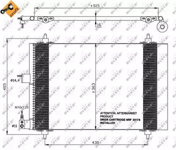 Конденсатор кондиционера NRF 35414
