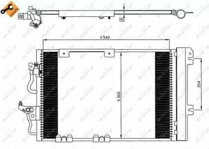 Конденсатор кондиционера NRF 35554