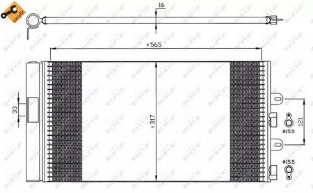 Конденсатор кондиционера NRF 35606