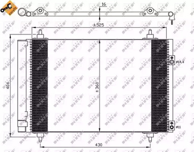 Конденсатор кондиционера NRF 35610