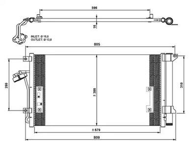 Конденсатор кондиционера NRF 35639