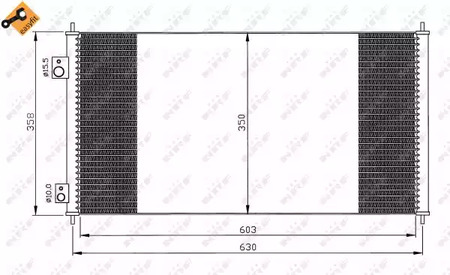 Конденсатор кондиционера NRF 35663