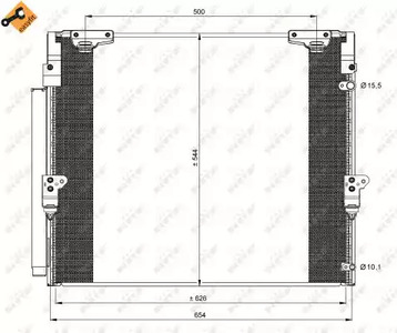 Радиатор кондиционера NRF 35862