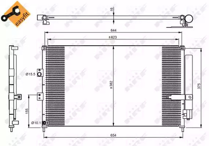 Конденсатор кондиционера NRF 35865