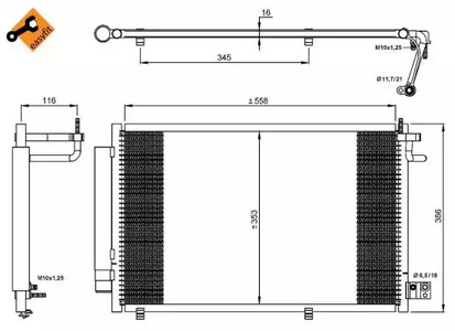 Конденсатор кондиционера NRF 35903