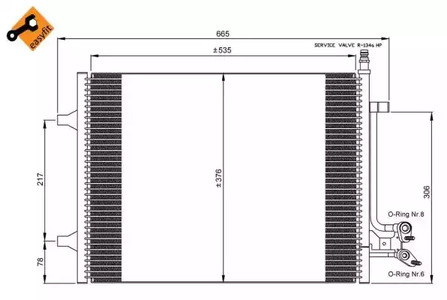 Конденсатор кондиционер NRF 35904