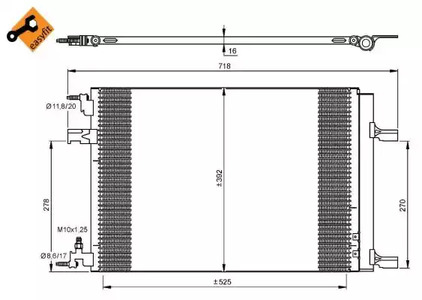 Радиатор кондиционера NRF 35918