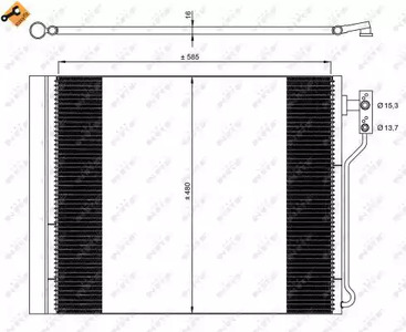 Радиатор кондиционера NRF 35971