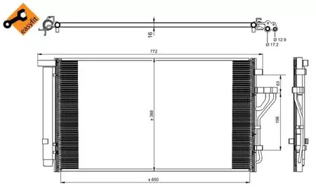 Конденсатор кондиционера NRF 35998