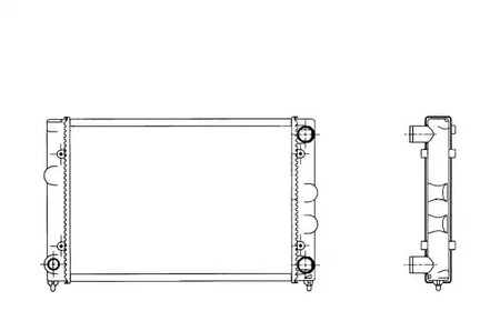 Радиатор системы охлаждения NRF 509505