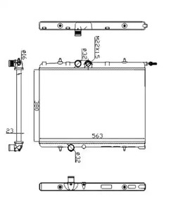 Радиатор охлаждение двигателя economy class NRF 509524A