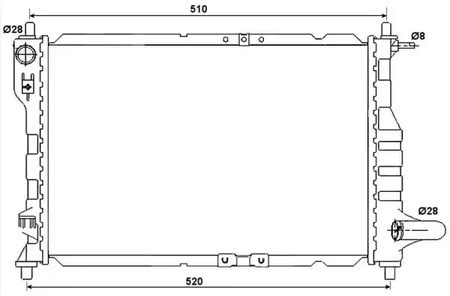 Радиатор системы охлаждения NRF 53068