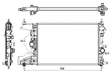 Радиатор системы охлаждения NRF 53153