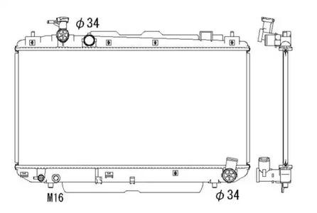Радиатор системы охлаждения NRF 53324