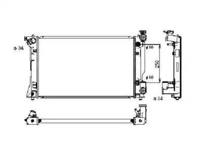 Радиатор системы охлаждения NRF 53395
