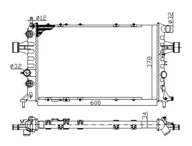 Радиатор охлаждение двигателя economy class NRF 58178A