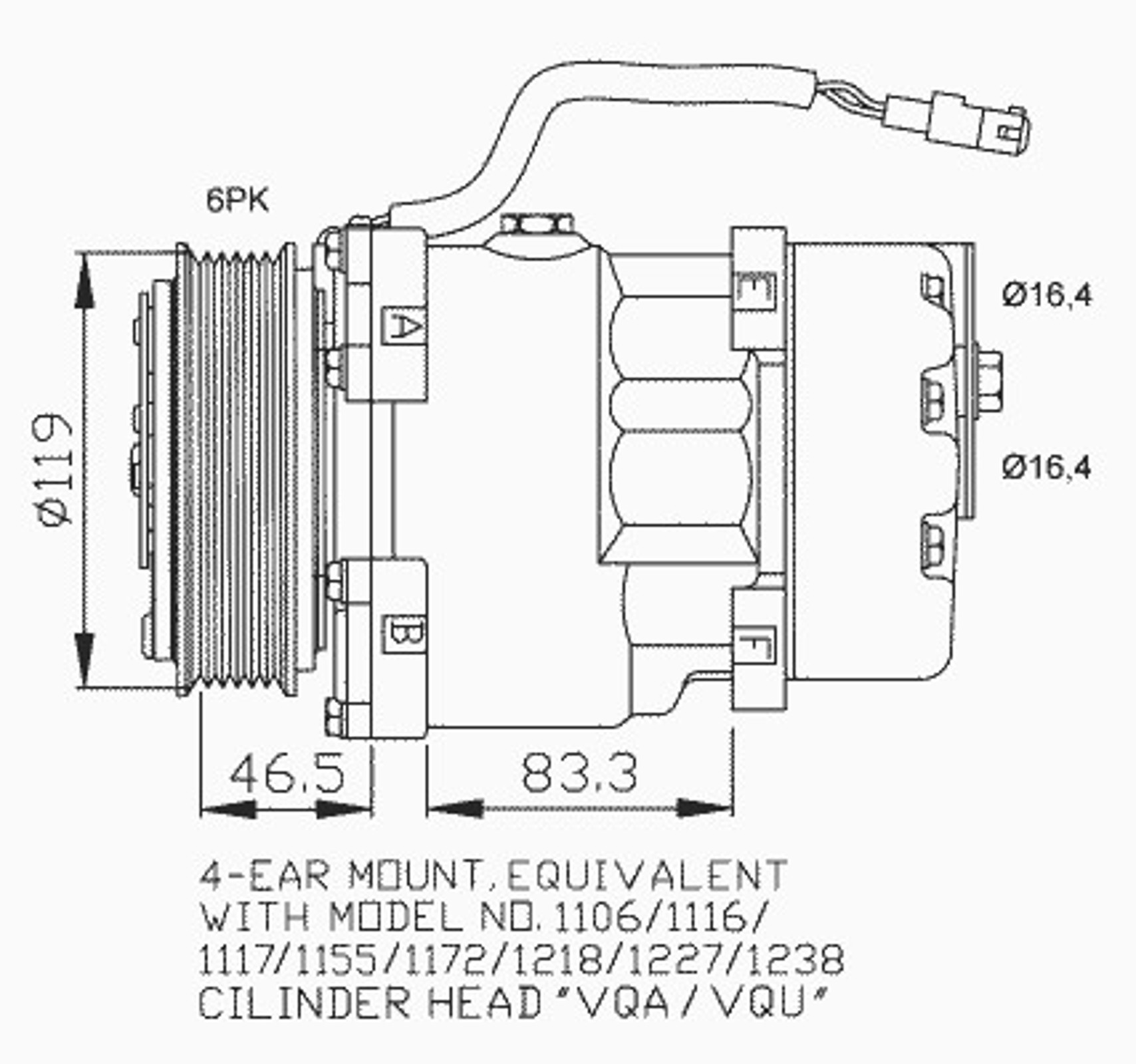Компрессор кондиционера NRF 32040