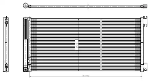 Радиатор кондиционера NRF 350429