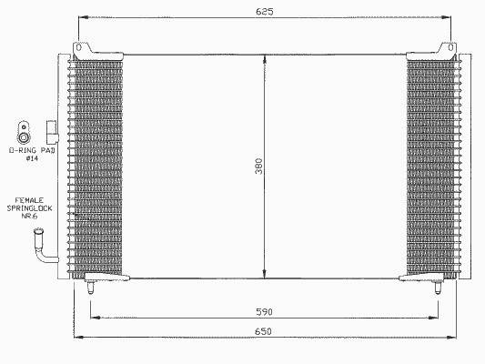 Конденсатор кондиционера NRF 35378