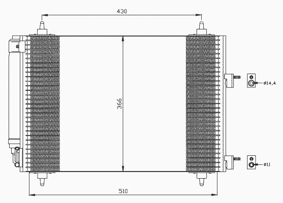 Конденсатор кондиционера NRF 35445