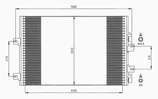 Конденсатор кондиционера NRF 35543