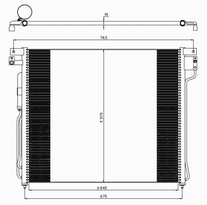 Радиатор кондиционера NRF 35582