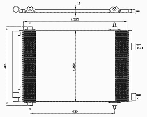 Конденсатор кондиционера NRF 35611