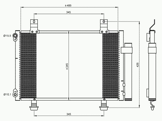 Конденсатор кондиционер NRF 35645