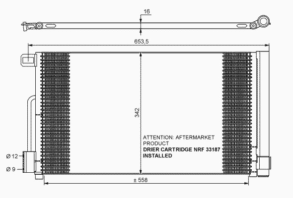 Конденсатор кондиционера NRF 35777