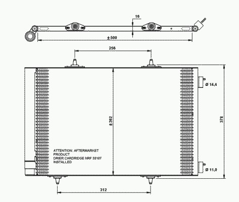 Конденсатор кондиционера NRF 35779