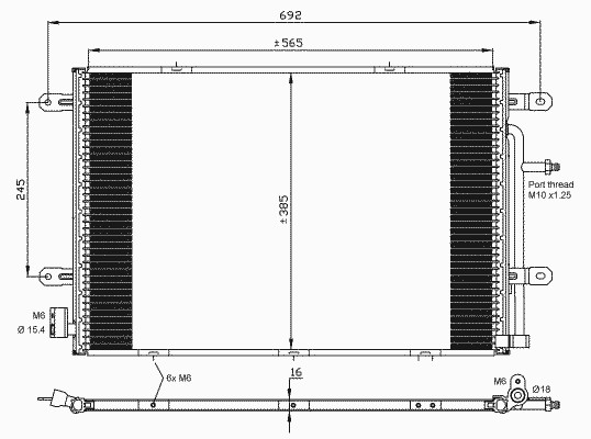 Конденсатор кондиционер NRF 35841