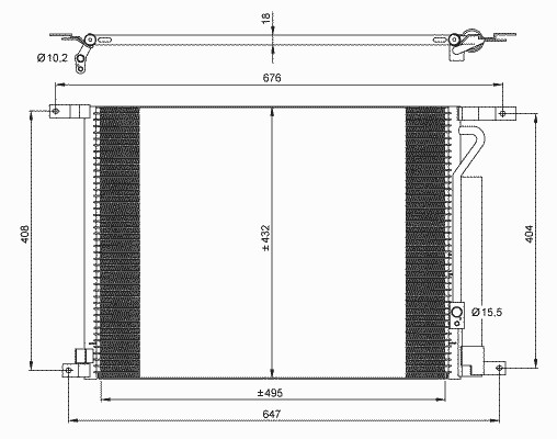 Радиатор кондиционера NRF 35931