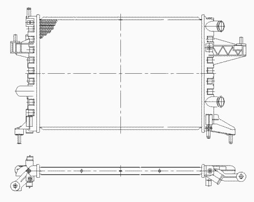 Радиатор системы охлаждения NRF 509596