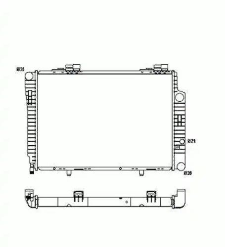 Радиатор охлаждения двигателя NRF 51286