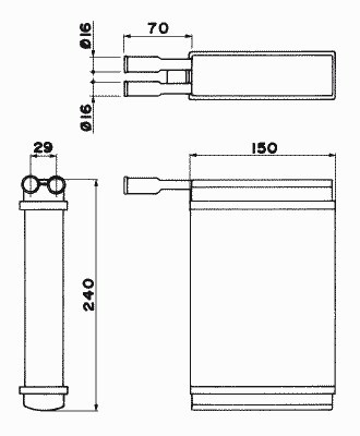 Теплообменник отопление салона NRF 52221