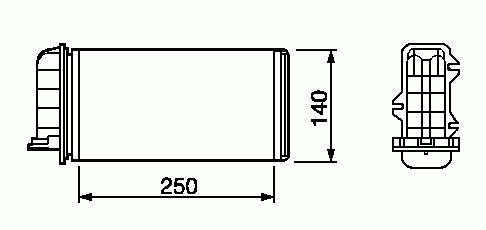 Радиатор отопителя NRF 53219