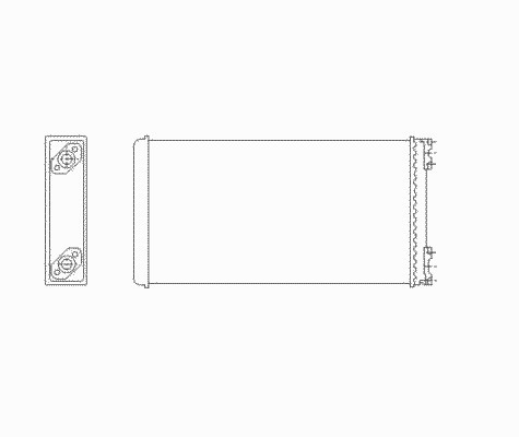 Теплообменник отопление салона NRF 53544