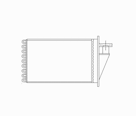 Теплообменник отопление салона NRF 53565