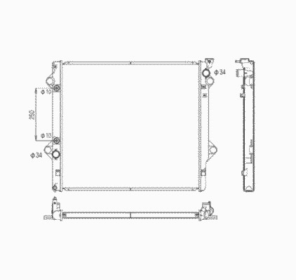 Радиатор системы охлаждения NRF 53568