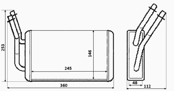 Теплообменник отопление салона NRF 54230