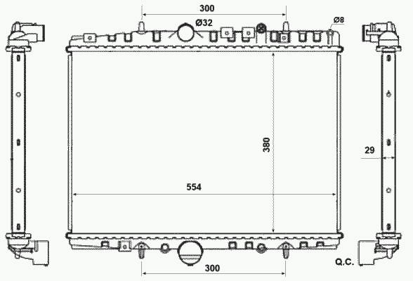 Радиатор системы охлаждения NRF 58303