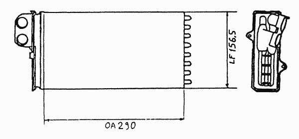 Теплообменник отопление салона NRF 58639