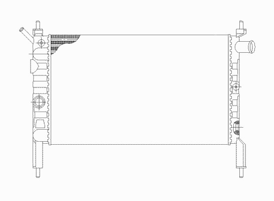 Радиатор охлаждение двигателя NRF 58930