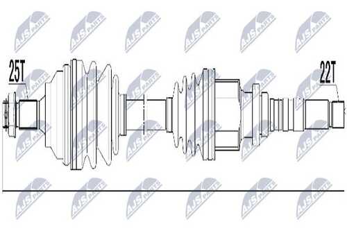 Привод в сборе citroen berlingo 1.11.4 96- xsara 1.41.6 97-05 peugeot partner 1.11.4 96- прав NTY NPW-CT-019